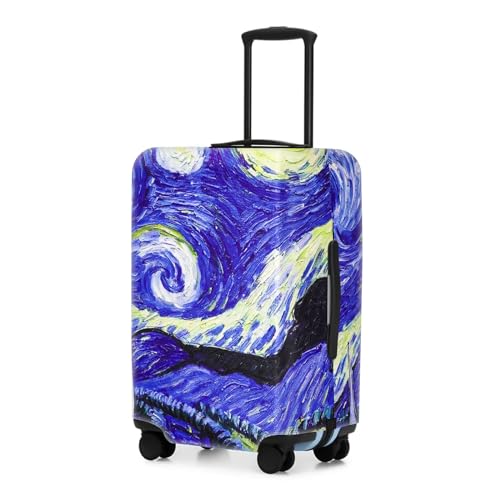 Travel Luggage Cover Protector, Washable Elastic Suitcase Cover, Luggage Protective Cover for 26-28 Inch Luggage (Abstract Painting, L)