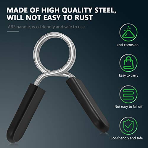 Wakauto 4PCS Clip a Molla per Bilanciere 24mm 27mm...