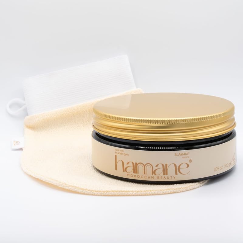 SAPONE NERO MAROCCHINO: applicato sulla pelle bagnata con acqua calda, massaggiato su tutto il corpo e poi risciacquato, prepara la pelle allo scrub meccanico eseguito con il guanto Kessa