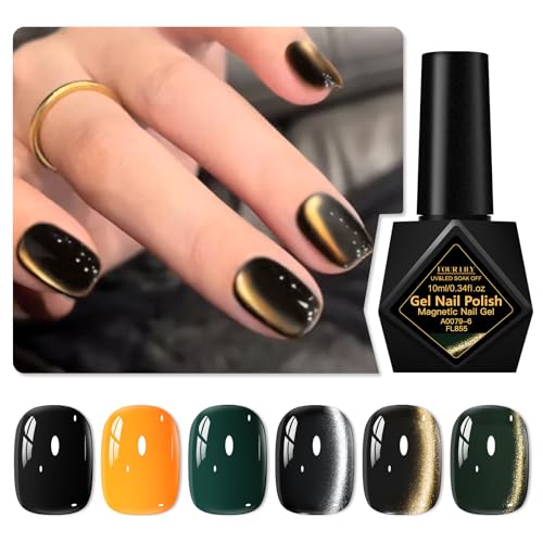 Set de 6 esmaltes en gel con efecto holográfico miniatura 2