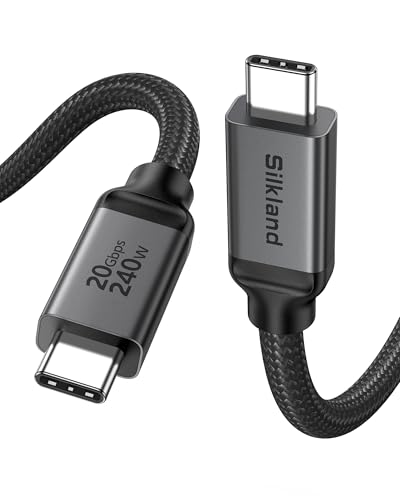 Image of Silkland USB 4 Cable Long, 20Gbps Data Transfer, 5K /4K@60Hz, 240W, 16.5FT /5M
