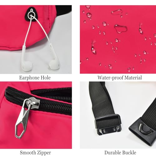 Image of Fanny Pack for Women Men,Crossbody Fanny Pack Water Resistant Sports Waist Bag Pack, Belt Bag for Travel Hiking Running