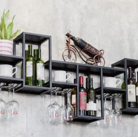 Soporte para botellas de vino oro de hierro forjado miniatura 3
