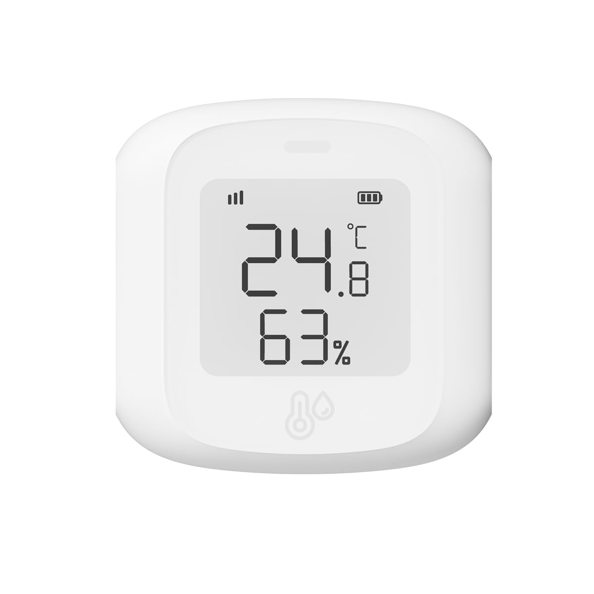 Haozee Wifi Temperatur- und Feuchtigkeitssensor,Indoor Hygrometer Thermometer mit LCD-Display,Unterstützung APP Remote Monitor,Flexible Installation