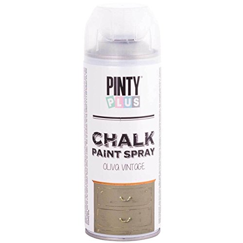 Pintura spray a la tiza PINTYPLUS CHALK 520cc oliva vintage CK803