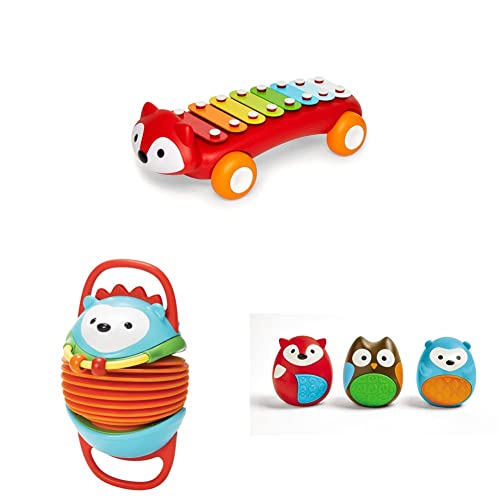 Skip Hop Baby Musical Toys Set, Explore & More: Egg Shaker Trio, Accordian, & Xylophone #TOP9