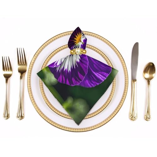 Servilletas de Tela Pansy Perfection 4 piezas miniatura 3