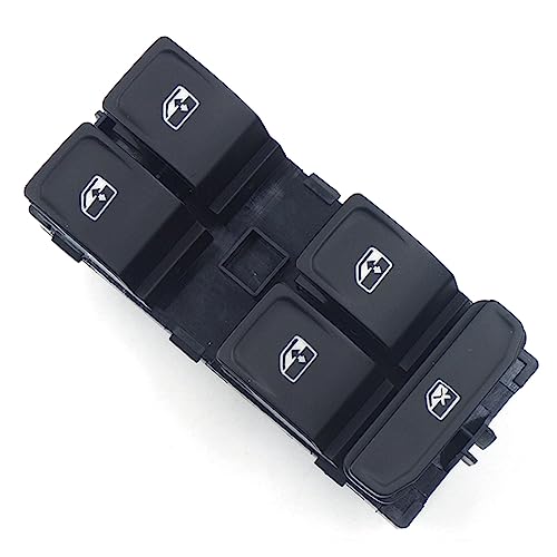 DKAEUK SKWS006 Interrupteur de lève-vitre électrique de voiture voyant vert 5E0959857A 5E0959857D 5E0959857 compatible avec Karoq 2018-, Kodiq 2017-, Superb 2015-, Octavia 2013-2021, Faibia 2015-2023