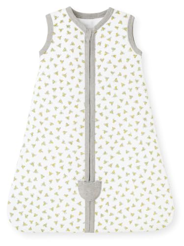 Image of TuddyBuddy 100% Cotton Wearable Blanket Sleeping Bag for Baby | Ideal for Babies & Kids Hypoallergenic Fabrics | Pack of 1 - Option 4 - Ditsy Bees, 12-18 Months