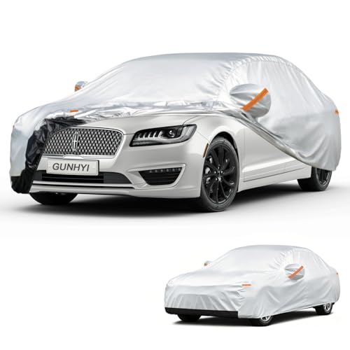 Image of GUNHYI Car Cover Custom Fit Lincoln MKZ (2006-2026) Waterproof for Automobiles, Oxford Sun Rain Dust Snow Protection (Ships from US Warehouse, Delivery 3-8 Days)