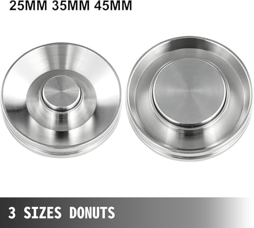 Commercial Automatic Donut Making Machine, Single Row Auto Doughnut Maker, 7L Hopper Donut Maker with 3 Sizes Molds, Doughnut Fryer, 304 Stainless Steel