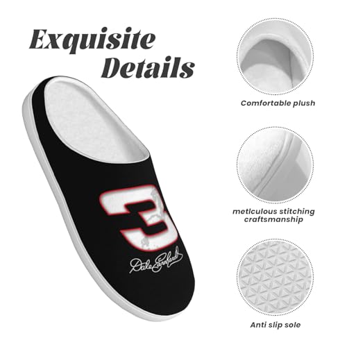 Dale Earnhardt Sr #3 Cotton Slippers Indoor Outdoor Slippers For Women/Men4