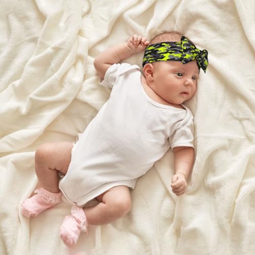 Green Grey Camouflage Print Baby Girl Bows Headbands Baby Girls Newborn Headbands Infant Toddlers 0-6 Months4