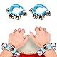 LEEQ 8 Stück Glockenband Set für Arme und Füße in 6 Farben - Kinder Bunte Fußschellen Glocken Armband Musik Instrument Schellenband Metallglöckchen, Percussion Spielzeug