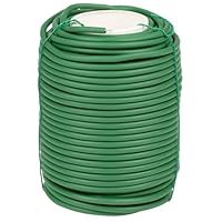 Gartendraht,weiche Pflanzendrehbinder-Drähte,Grün Pflanzendraht Weich Gartendraht Dicke Bindedraht Gummiert für die Gartenarbeit Kletterpflanzen, Weinreben, Sträucher und Blumen(Grün,3.5mm*25m)