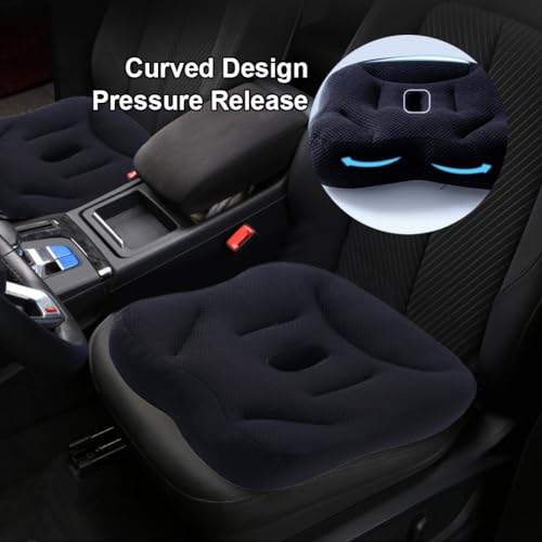 Triflice C312 Car Booster Seat Cushion Heightening Height Boost Mat Driver Booster Seat Car Seat Cushion For Short People Driving Breathable Mesh Portable Car Seat Pad Lift Seat thumb #2