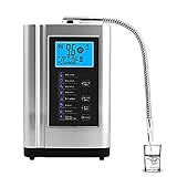 XSGDMN Máquina de Agua alcalina, Sistema de Filtro de Agua casera, purificador de ionizador de Agua de 3,5-10.5, hasta -500mv ORP, 6000L por Filtro, 7 configuraciones de Agua, Limpieza automática
