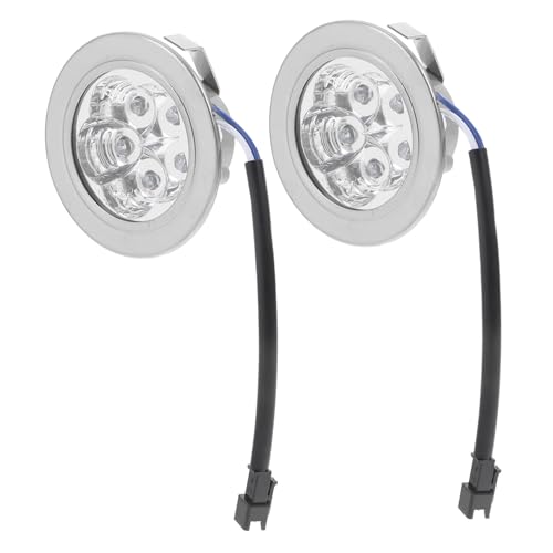 OUNONA 2個 節電レンジフードライト 耐蒸気振動 キッチン換気扇用 高輝シルバー調光油煙機灯 省エネ設計多用途照明
