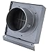 Couvercle d'évent mural, fabriqué en acier inoxydable Sortie d'échappement du ventilateur Durable à utiliser pour la hotte de cuisinière du ventilateur d'échappement(100 mm de diamètre de tuyau)