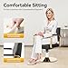 Barber Salon Chair, 440lbs Adjustable Beauty Spa Hair Styling Salon Chair 360° Rotatable Multi-Function Barber Chair with Footrest for Barber Shops Homes & Spas (Black+Golden)