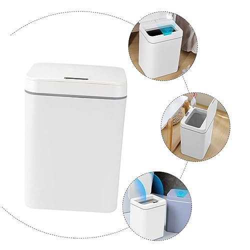 Papelera automática inteligente 16 L ABS+PP blanca miniatura 6