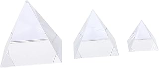 iplusmile 3Pcs Prisma Óptico Vidro De Janela Prisma De Cristal Óptico Prismas Triangulares Suporte Lente De Vidro Física Ensino Experimento Óptico De Espectro De Luz Prismas Triangulares