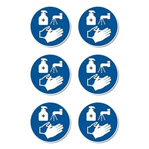 Hände desinfizieren – Gebotszeichen – Anlehnung an DIN EN ISO 7010 / ASR A1.3