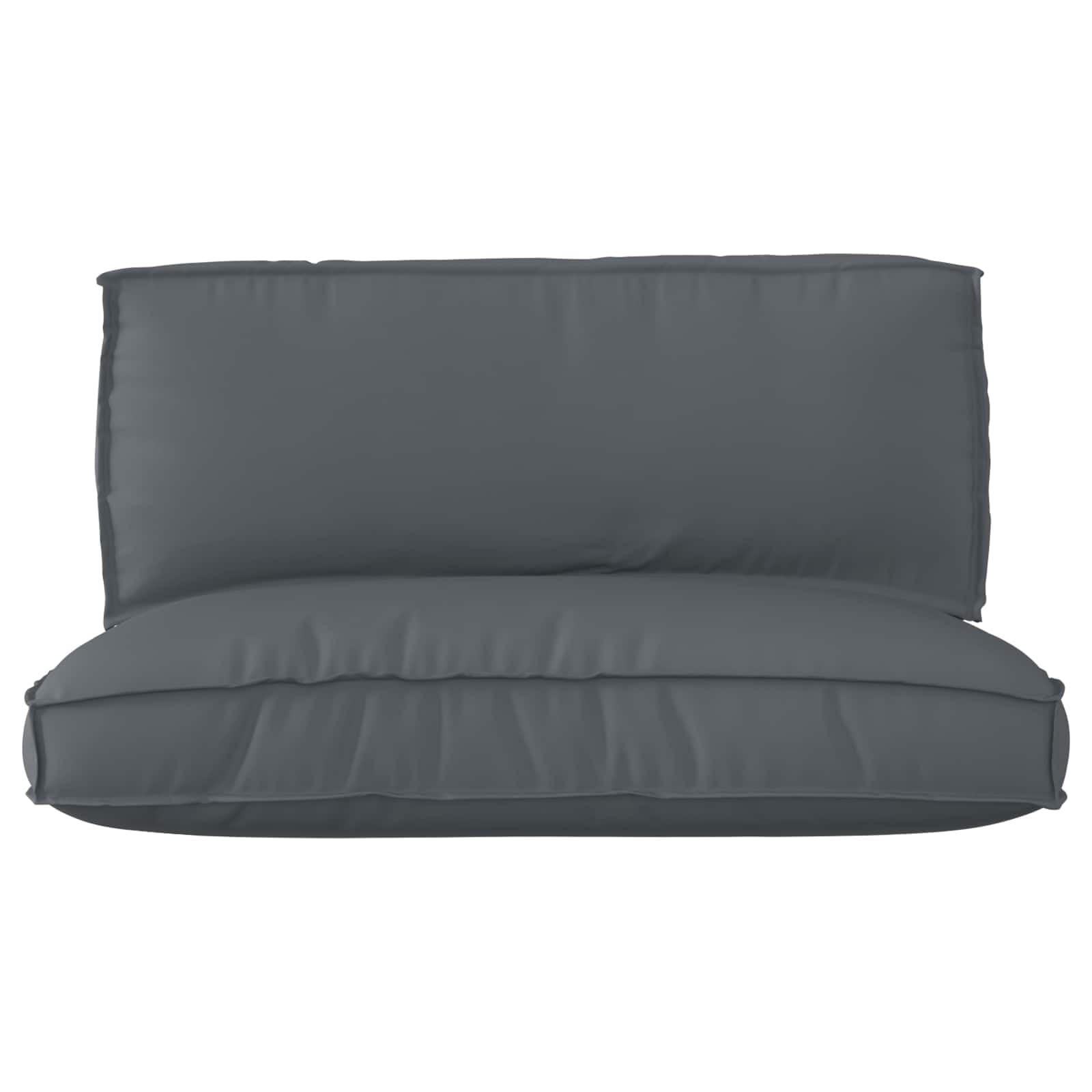 vidaXL Juego de Cojines para Palets 2 pcs Antracita Tela Oxford, Jardín y Terraza, Asientos Modernos para Afuera, Cojín Rectangular, Comodidad Duradera, Accesorio Chic, Montaje Fácil