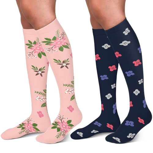 Image of Graduated Medical Compression Socks for Women&Men 20-30mmhg Knee High Sock