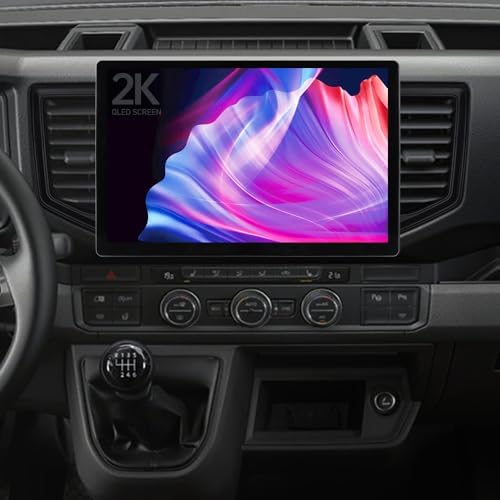 13.1” QLED Car Stereo Android 15 Car Radio for for VW Crafter 2017-2024, Wireless Carplay Android Auto, Octa Core 4+64GB Head Unit 4G LTE DSP Radio, GPS, FM/RDS, SWC, 2K Display with HD Camera