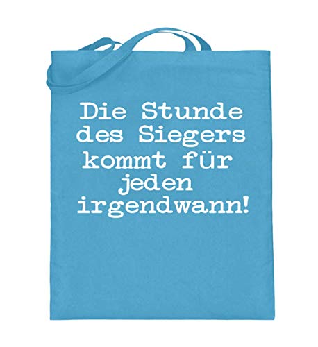 Sac en toile de jute bleu de 38x42cm idéal pour le marché et la plage