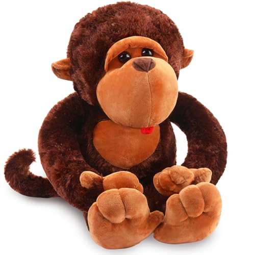 Shappy 31.5 Inch Giant Stuffed Monkey Extra Large Monkey Stuffed Animal Toy for Christmas Birthday Party Favors Boys Girls