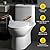 Dyna-Living Toilet Safety Rails 335lbs Toilet Safety Frame with Flip Up Non-Slip Wooden Armrest Handicap Toilet Rails, Toilet Assist Devices for Seniors Toilet Support Bars Toilet Riser for Elderly