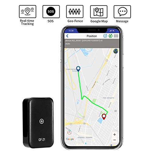 GPS Tracker SIKVIO Mini Portable Car GPS Tracker with SOS Locator Hidden Track