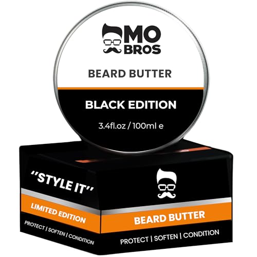 Beard Butter For Men 100ml - Black Edition. Cologne Inspired. Nourishing and Hydrating alternative to Beard Balm. Rich in Vitamins. Promotes Beard Growth.