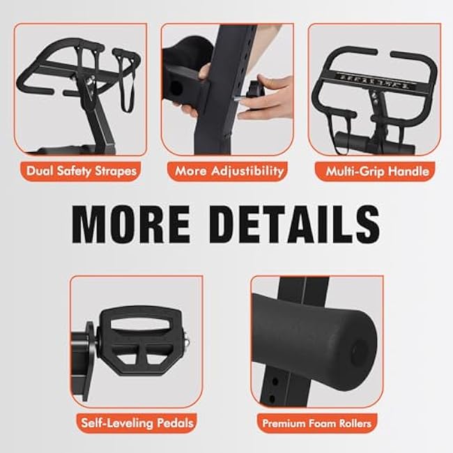 GMWD Stretch Machine, Full Body Stretching Equipment for Flexibility Training, Adjustable Leg Stretcher Machine, Lower Back Stretcher, Flexibility Trainer for Home Gym, Improve Mobility & Posture