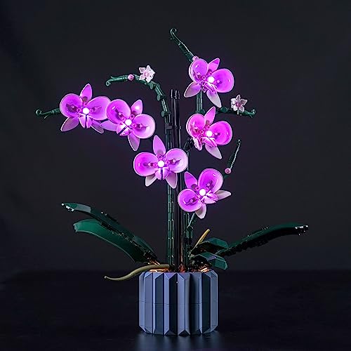 BrickBling LED Light Kit for Lego Orchid Flowers (Set 10311) - Perfect Gift for Adults
