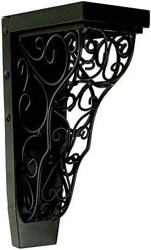 Tuscany Vinea Black Iron Decorative Metal Corbel