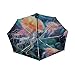 KAAVIYO Fancy Watercolor Jellyfish Umbrella Windproof Automatic Foldable Umbrells Auto Open Close for Men Women Kids