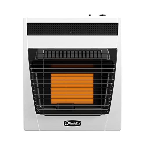 Infrared Natural Gas Room Heater - 20k BTU Ventless Gas Heater with Blower to Warm Your Space - Gas Heaters for Home, Garage, Shop, and RV - Natural Gas Heaters for Indoor Use