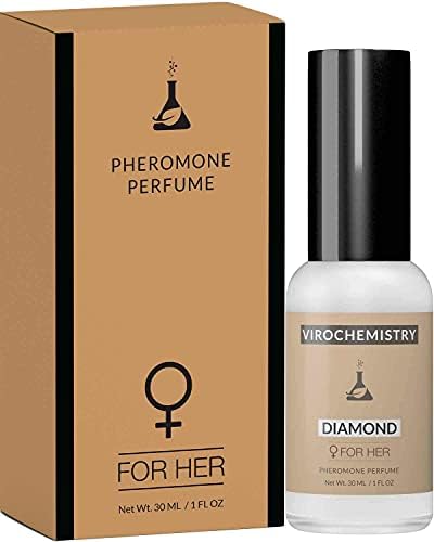 Pheromones to Attract Men for Women (Diamond) - Elegant, Ultra Strength Organic Fragrance Body Perfume (1 Fl. Oz)(Human Grade Pheromones to Attract Men)