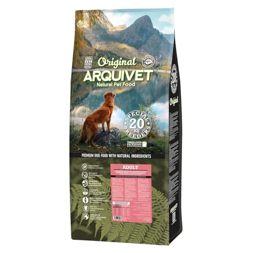 Arquivet Original Adult - Pienso para Perros Adultos - Salmón y arroz - Comida para Perros - Alimento seco para Perros - Alimentación Canina - Pienso Saludable - 20 kg