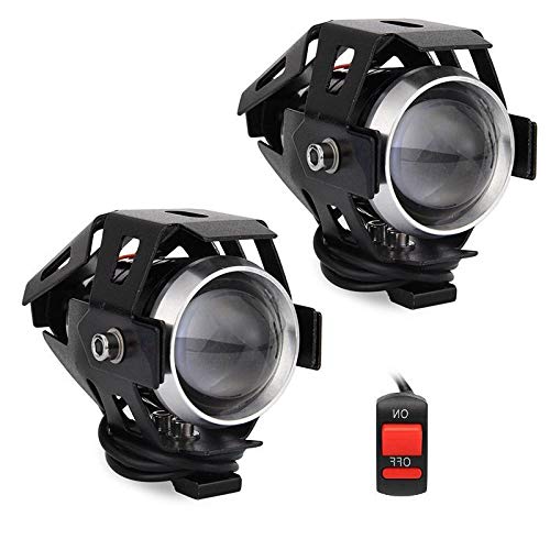 Par Farol de Milha Moto Bmw Twister CB Led U5 6500k Branco Universal
