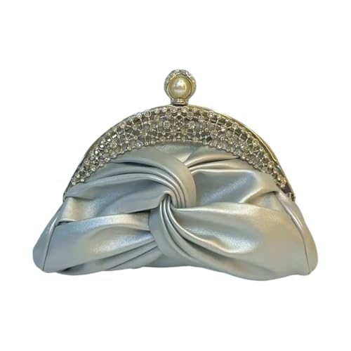 Sac à bandoulière strass femme en cuir synthétique noir pour cérémonie et mariage