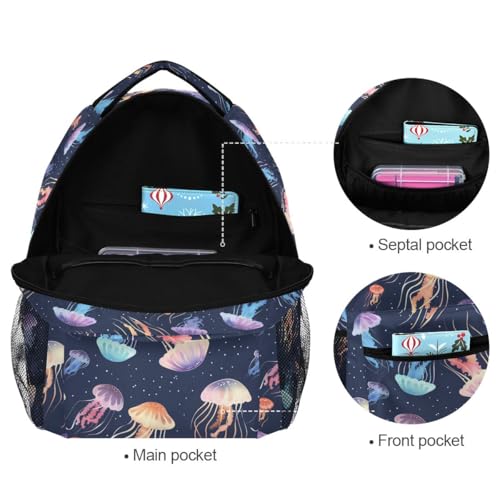 Sac à dos d'école grande capacité durable multicolore étudiant Ocean Creative taille S - 7