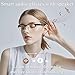 Smart Glasses, Bluetooth Audio Glasses for Men Women,Wireless Headphone Glasses with Speaker, Voice Control,HD Voice Calling,Anti-Blue Light Lenses,Magnetic Charging,Unisex