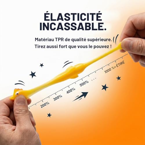 BLPRKOT 30 Pièces Jouet de Fronde de Doigt,Slingshot Jouet Poulet Volant Extensible,Poulet en Caoutchouc Catapulte pour Enfants,Drôle Cadeau d'Anniversaire Noël Remplissage de Sacs de Fête Jeu – vue 4