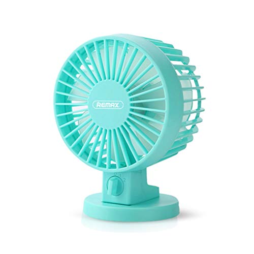 Elektrischer Ventilator, wiederaufladbar, Mini, tragbar, ultra-leise, Desktop-Handheld-USB-Ventilator (Farbe: Grün).