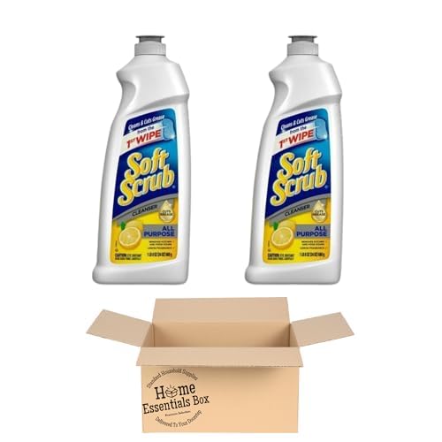 Soft Scrub All Purpose Surface Cleanser, Lemon Scent, 24 oz each (2 count)