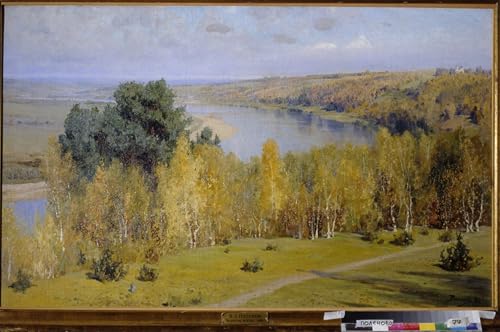 Tableau Impressions d'art Mural Automne doré Polenov 60x90cm pour Décoration Chambre Salon